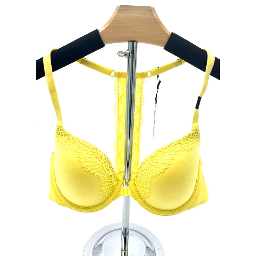 Victoria's Secret Body By Victoria Racerback Demi Bra‎ 11069180 34D Yellow
